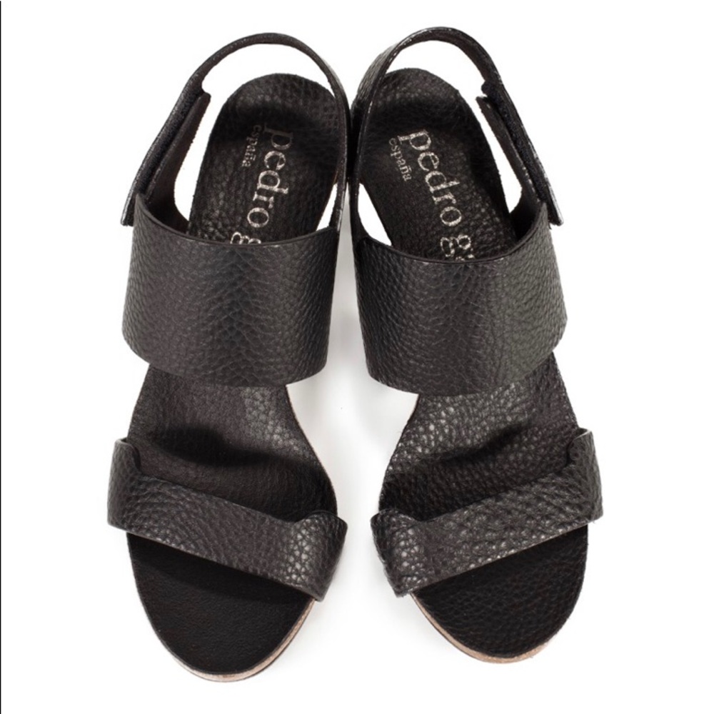 Pedro Garcia Pebbled Slingback in Cervo Black 36.5